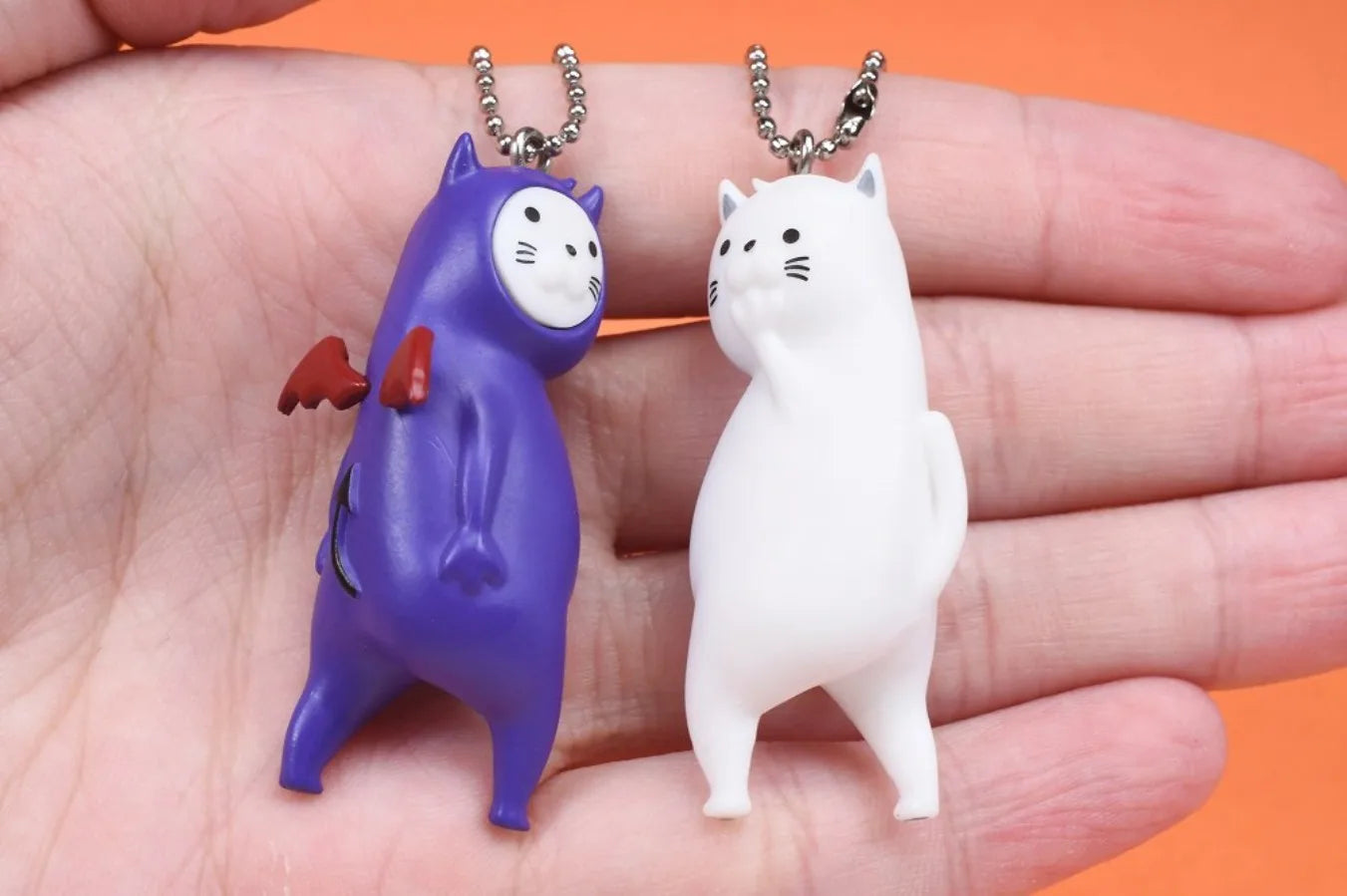 Toys cabin capsule toys kawaii Kooriyama Mini Figure Keychain failed to lose weight cat Getting Fat Neko ballchain pendant