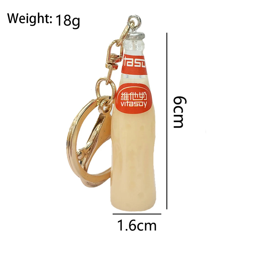 Simulated Bottle of Vitasoy Keychain