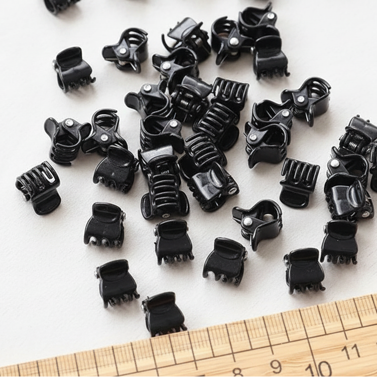 Mini Black Claw Clip Pack of 20