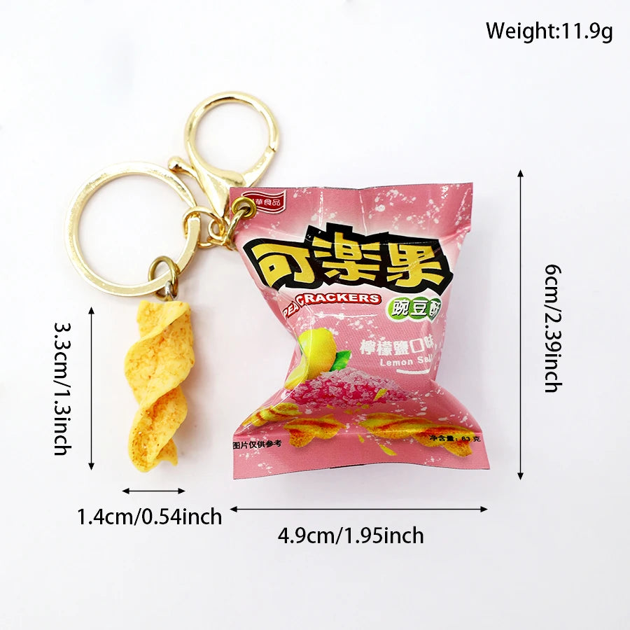 Simulation 可樂果 (Koloko) Bag of Pea Crackers Keychain