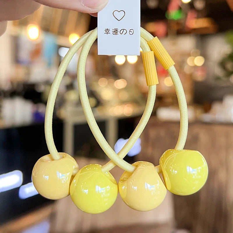 幸運の日 (Lucky Day) Elastic Ball Hair Tie Pack of 2