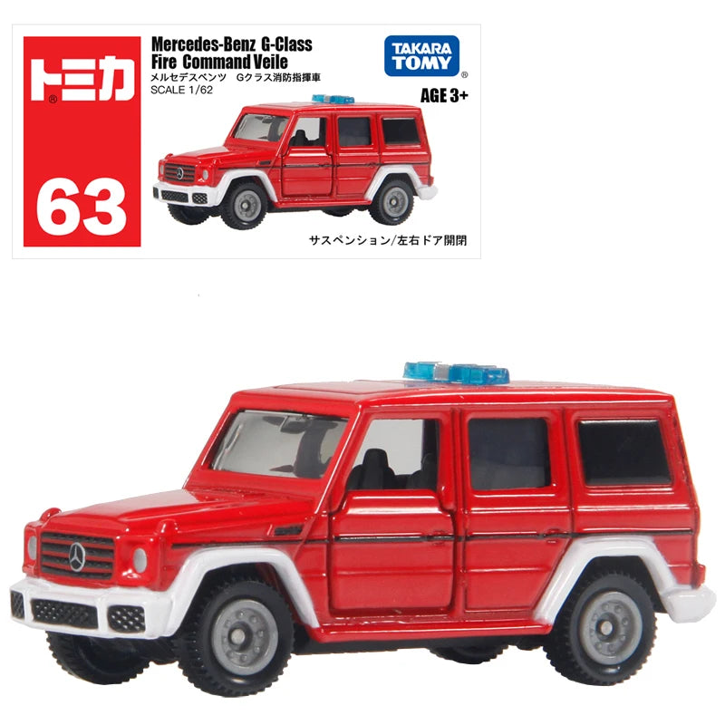 Takara Tomy Tomica Diecast 1/64 Police Car Series Fire Truck Ambulance Vehicle Helicopter Alloy Model Kids Toys Boys
