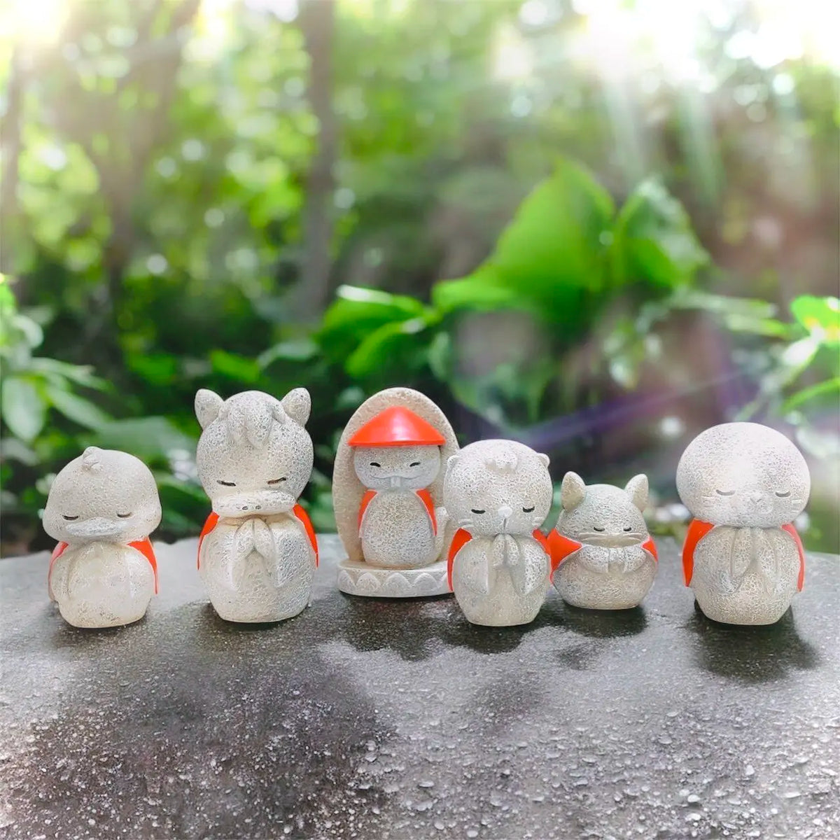 YELL Stone Jizo Animal Statue