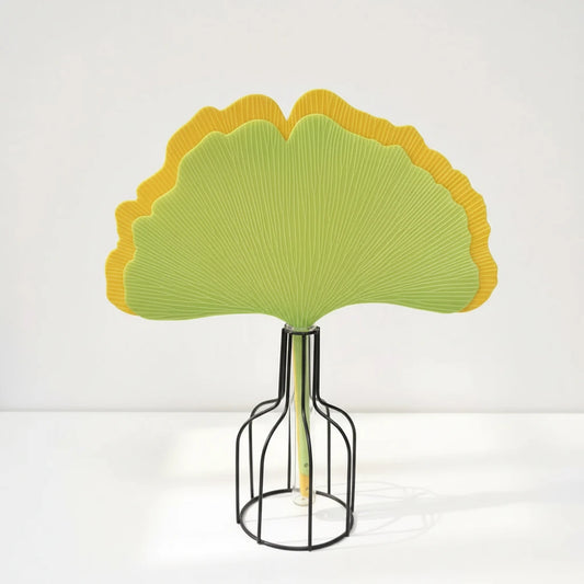 Yellow and Green Gingko Leaf Fan Set