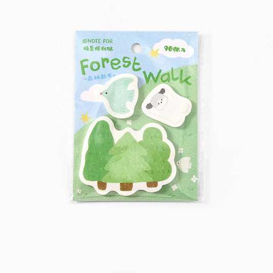NOTE FOR Park Inspired Illustrated Sticky Notes