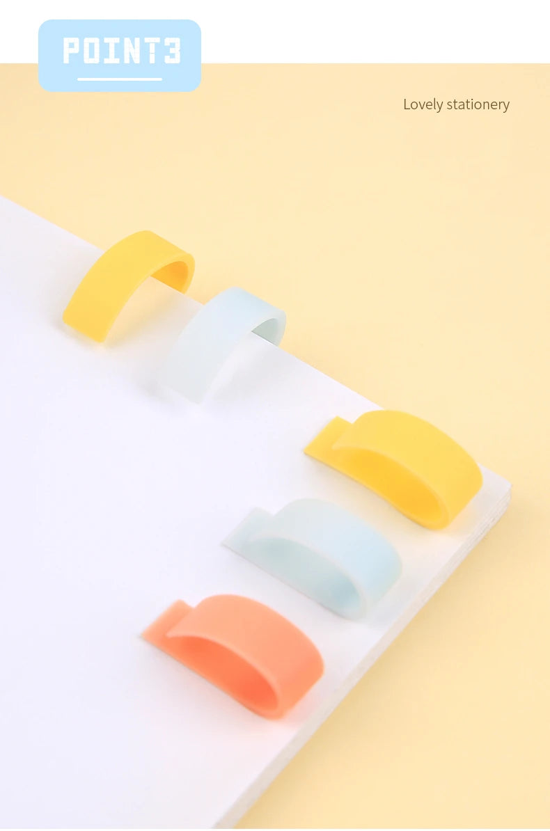 KOKUYO Silicone Novelty Bookmark Set of 6