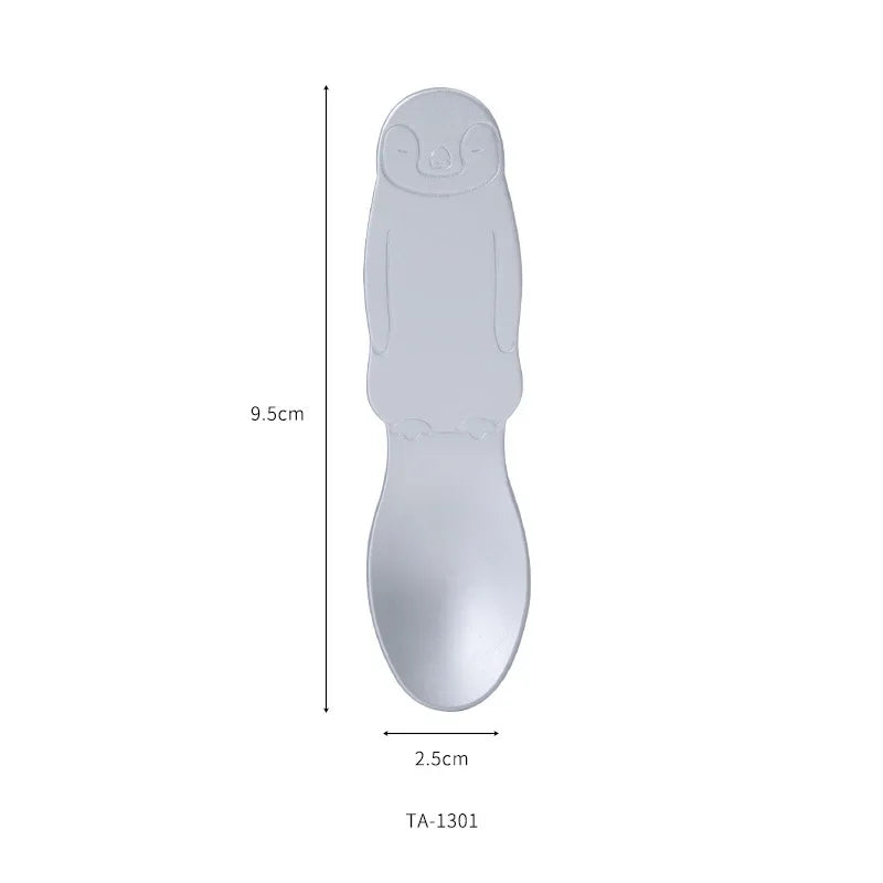 TaiDaMi Arctic Animal Aluminum Ice Cream Spoon