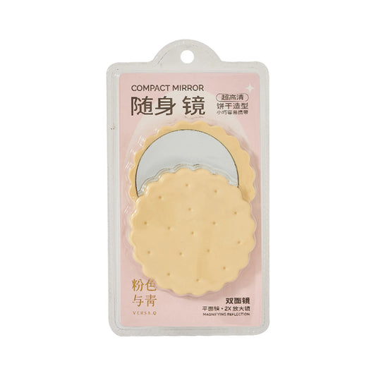 Versa. Q Pastel Cookie Folding Mirror with Comb