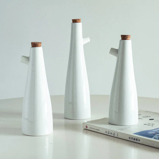 Minimalist Ceramic Condiment Bottle