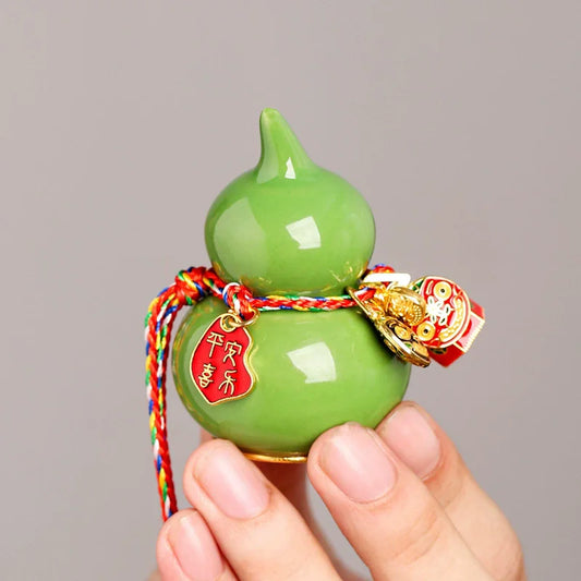 Mini Lucky Ceramic Gourd Ornament