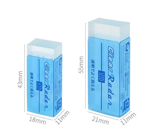 SEED “Clear Radar” Transparent Eraser