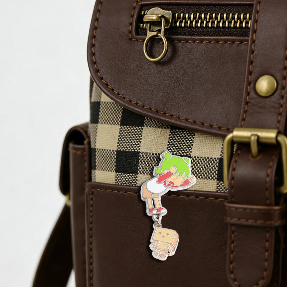 Yotsuba Jumping Cardbo Enamel Pin