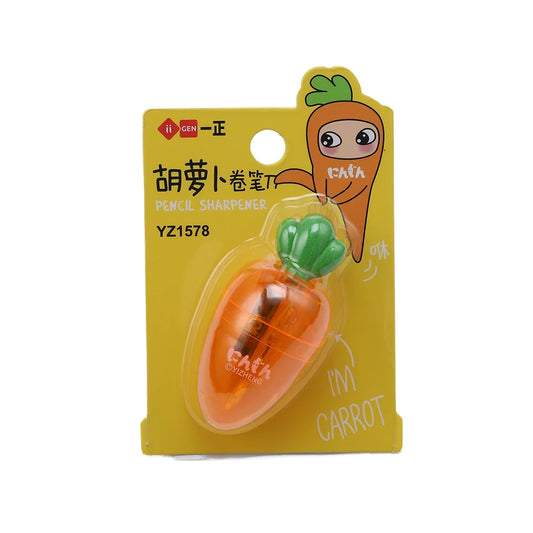 Carrot Pencil Sharpener With Eraser