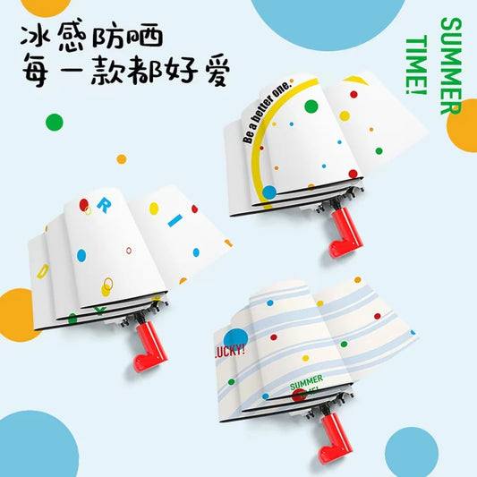 Colorful Spotted UV Resistant Folding Umbrella