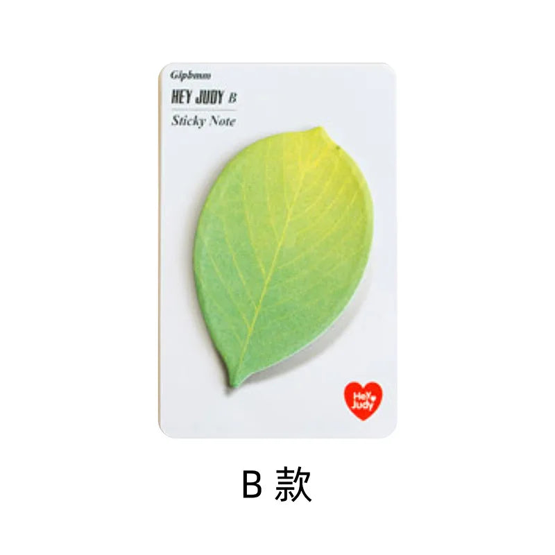25 Sheet Die-Cut Leaf Memo Pad