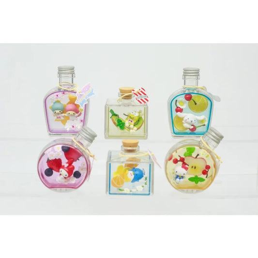 RE-MENT Sanrio Blind Box Toys Miniature Fruit Scene Anime Figure Hello Kitty My Melody Cinnamoroll Doll Model Toys Gifts
