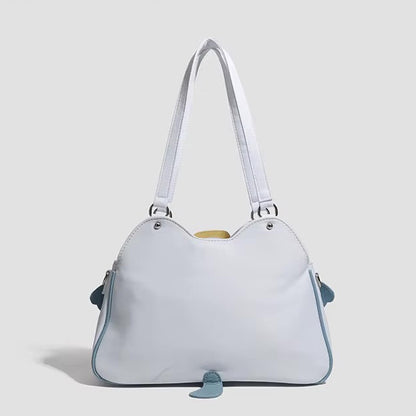 PU Leather Cat Trapezoid Ita Crossbody Bag