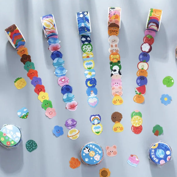 闻述 (Wenshu) Childhood Inspired Sticker Roll of 100