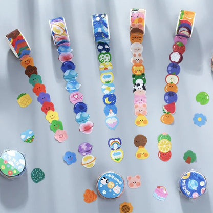 闻述 (Wenshu) Childhood Inspired Sticker Roll of 100