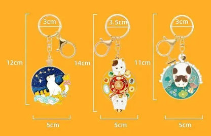 故宫淘宝 (Forbidden City Taobao) 360° Turning Palace Cat Keychain