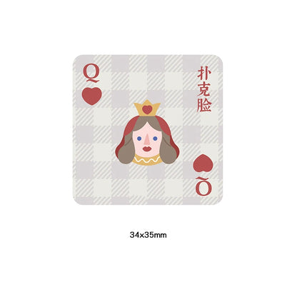 Cartoon King/Queen Card Embroidered Patch