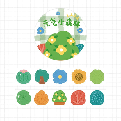 [COLENTH Selected] Elementary 100pcs/roll Kawaii Cartoon Washi Tape Decorative Adhesive Dot Masking Tape Stickers Scrapbooking DIY Stationery Tape