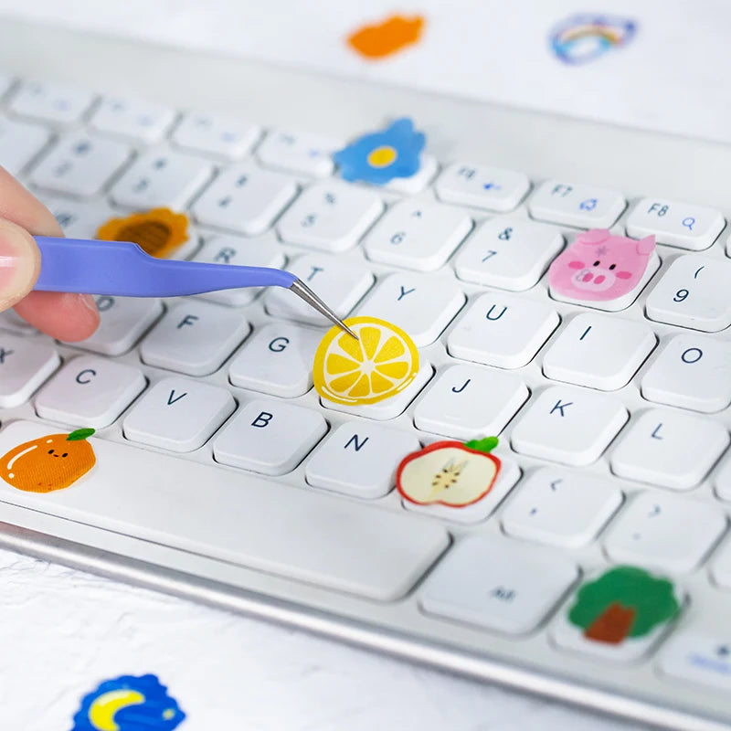 [COLENTH Selected] Elementary 100pcs/roll Kawaii Cartoon Washi Tape Decorative Adhesive Dot Masking Tape Stickers Scrapbooking DIY Stationery Tape