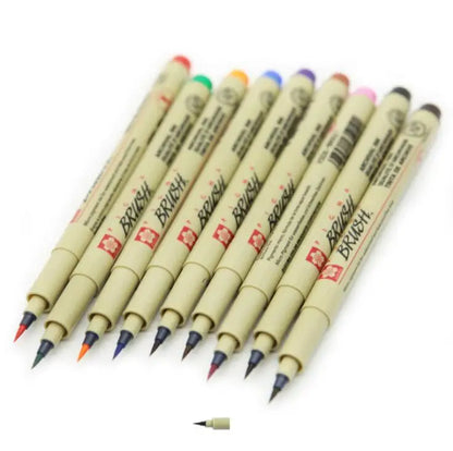 SAKURA PIGMA Colored Brush Pens