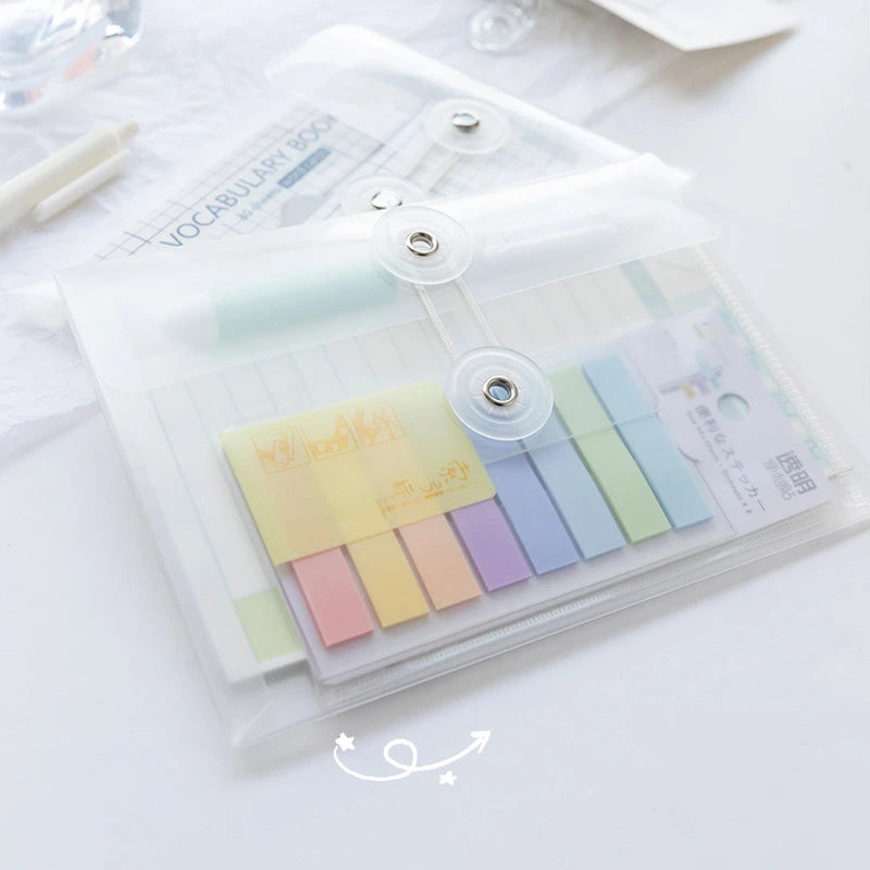 A6 Mini Transparent Document Case Pack of 2