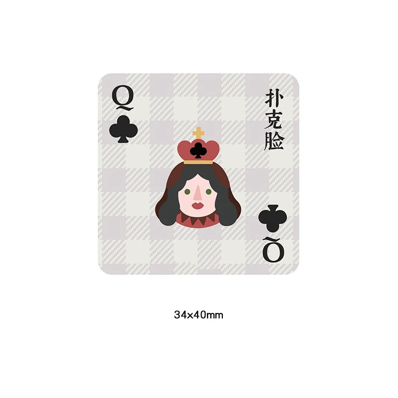 Cartoon King/Queen Card Embroidered Patch