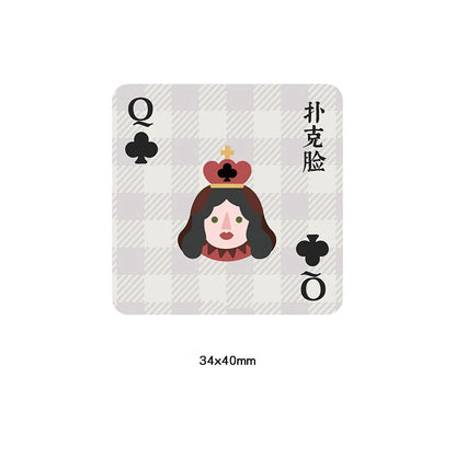 Cartoon King/Queen Card Embroidered Patch