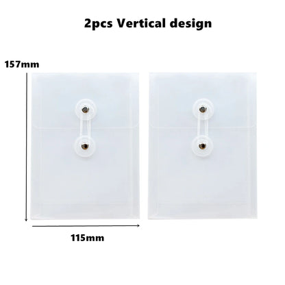 A6 Mini Transparent Document Case Pack of 2