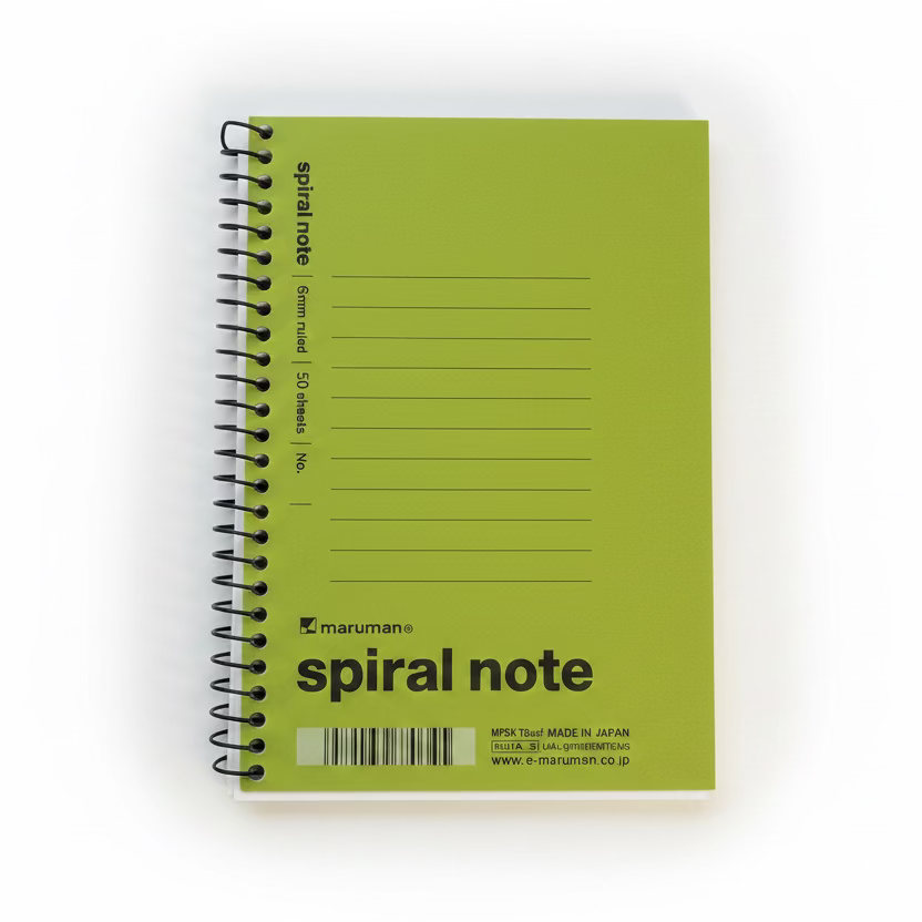 Maruman Mini Lime “spiral note” Notebook