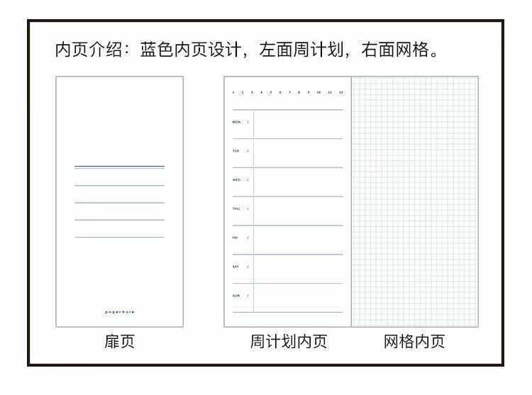Papermore 山花海语系列 (Shanhua Haiyu) Series WEEKS Planner