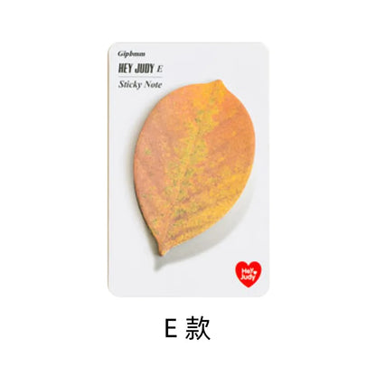 25 Sheet Die-Cut Leaf Memo Pad