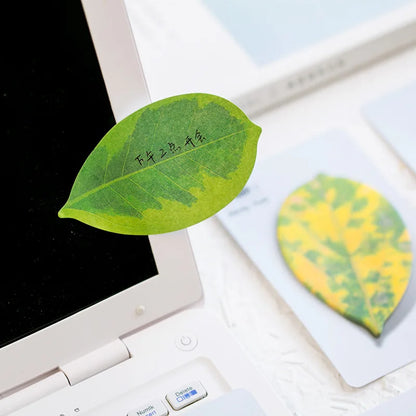 25 Sheet Die-Cut Leaf Memo Pad