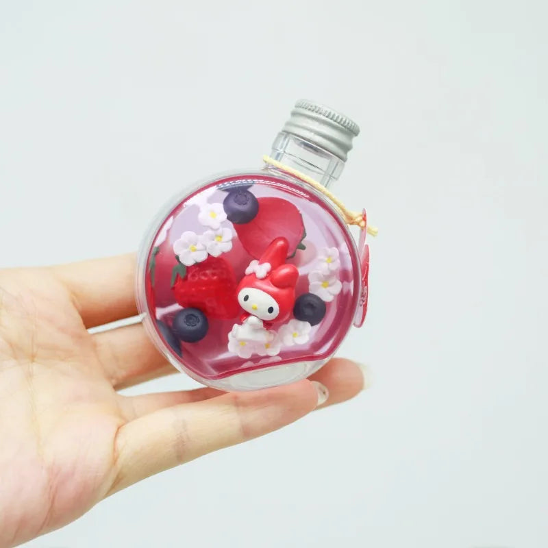 RE-MENT Sanrio Blind Box Toys Miniature Fruit Scene Anime Figure Hello Kitty My Melody Cinnamoroll Doll Model Toys Gifts