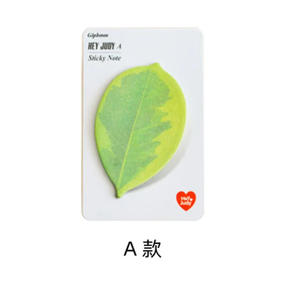 25 Sheet Die-Cut Leaf Memo Pad