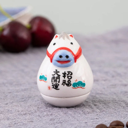 Ceramic Balancing Animal Zodiac Figures