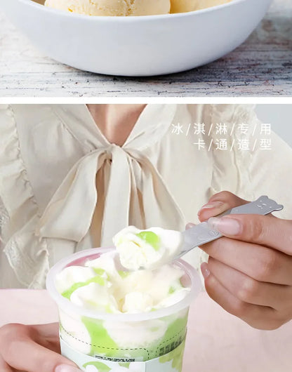 TaiDaMi Arctic Animal Aluminum Ice Cream Spoon