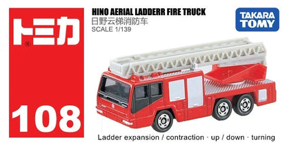 Takara Tomy Tomica Diecast 1/64 Police Car Series Fire Truck Ambulance Vehicle Helicopter Alloy Model Kids Toys Boys
