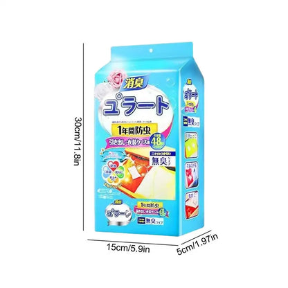 Earth Chemical Anti-Mold and Insect-Repellent Scented Satchet Bag of 48