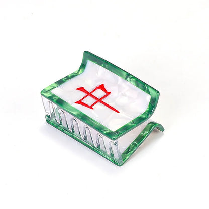 Mahjong Hair Claw Clip