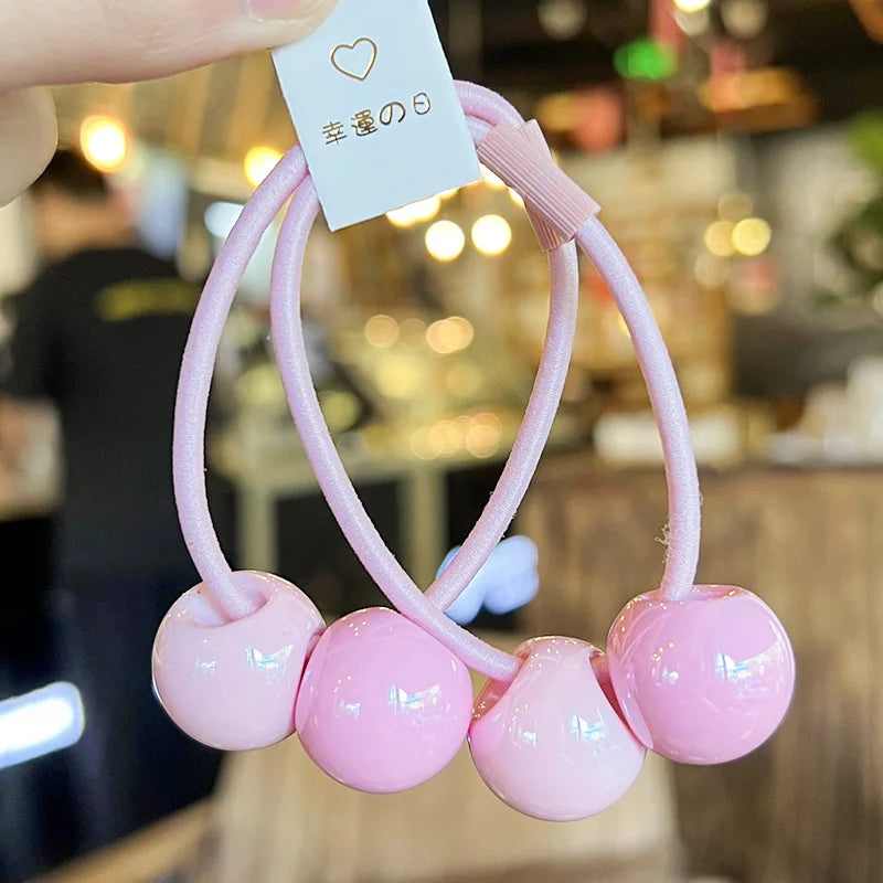 幸運の日 (Lucky Day) Elastic Ball Hair Tie Pack of 2