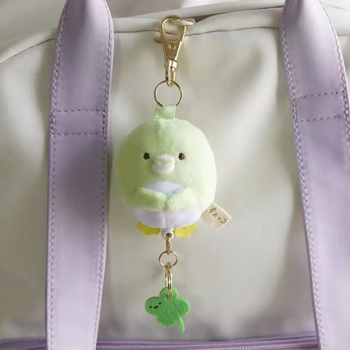 Sumikkogurashi Plush Keychain Cute Penguin Bag Pendant Kawaii Fried Shrimp Soft Stuffed Animal  Accessories For Birthday Gift