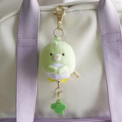 Sumikkogurashi Plush Keychain Cute Penguin Bag Pendant Kawaii Fried Shrimp Soft Stuffed Animal  Accessories For Birthday Gift