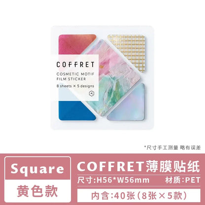 Kingjim COFFRET Makeup Palette Inspired Sticker Pack