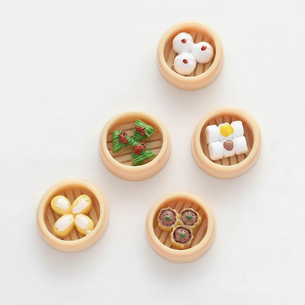 Hong Kong Steamed Cuisine Magnet Set of 5