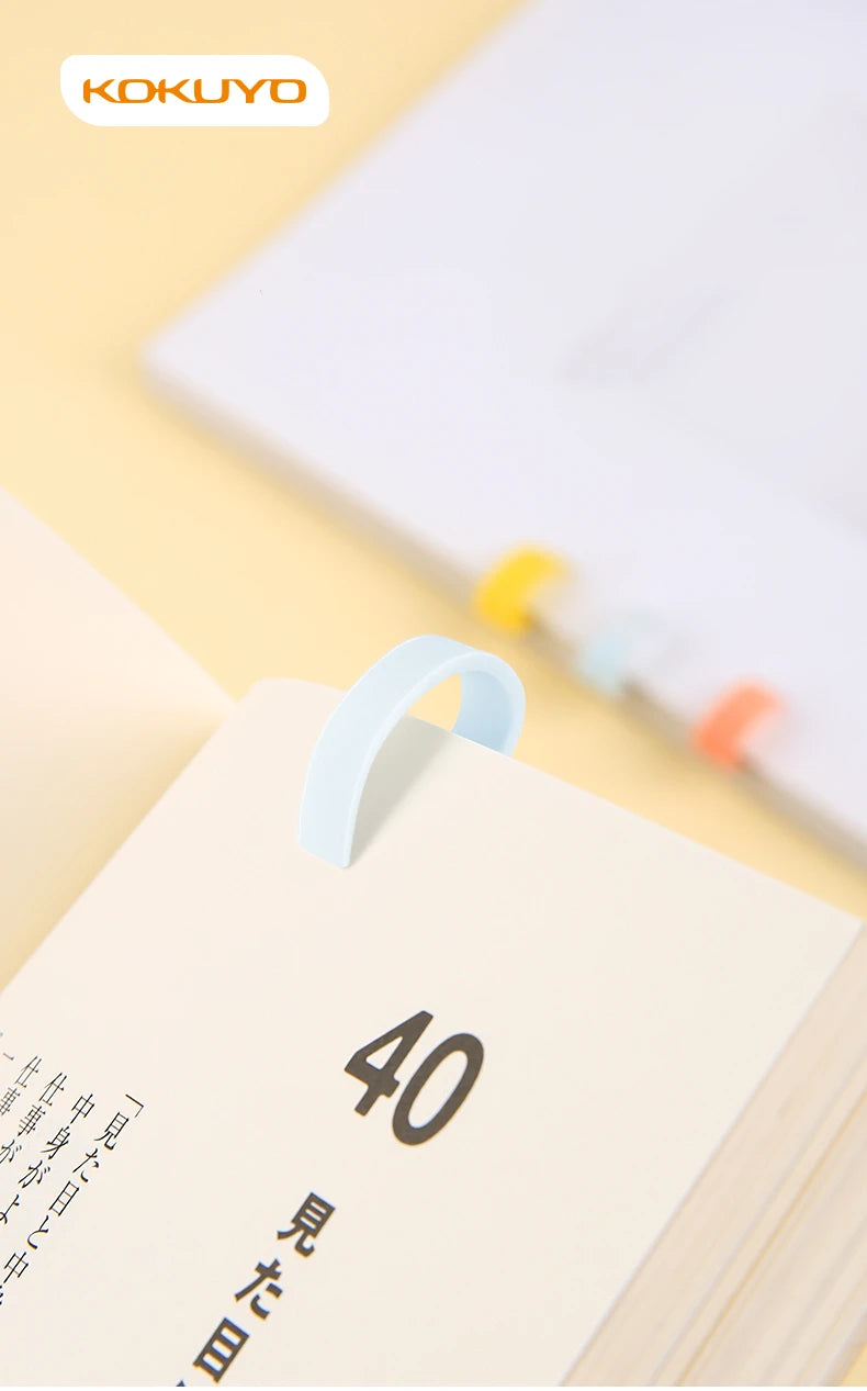 KOKUYO Silicone Novelty Bookmark Set of 6