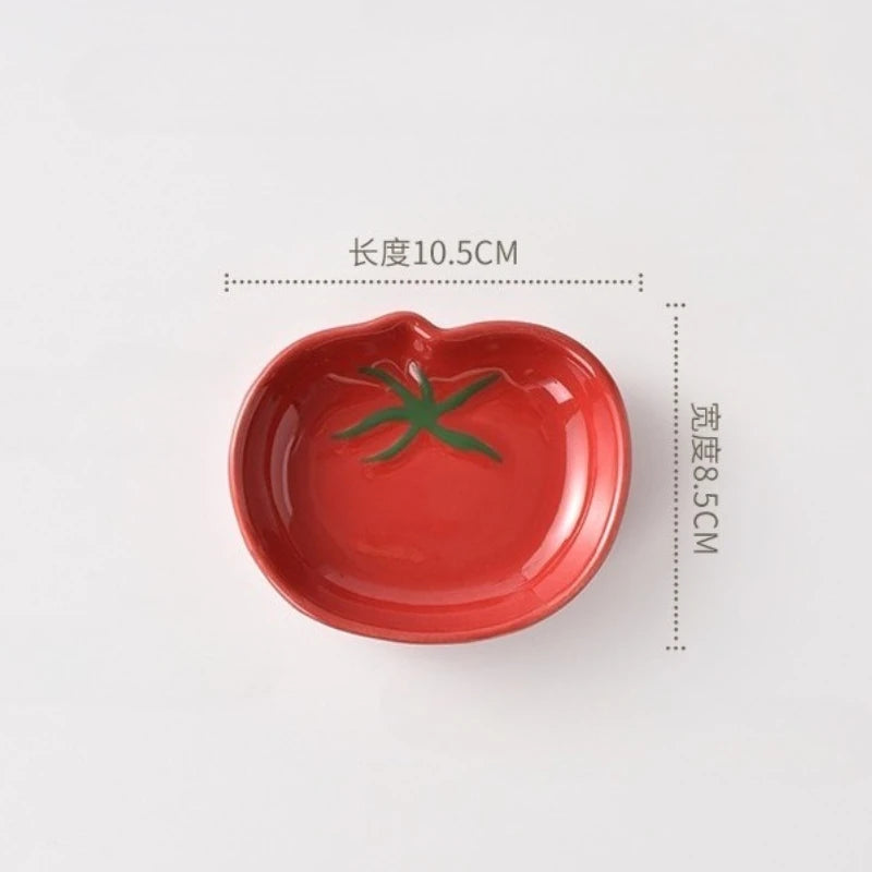 Tomato Shaped Ceramic Sauce Dish